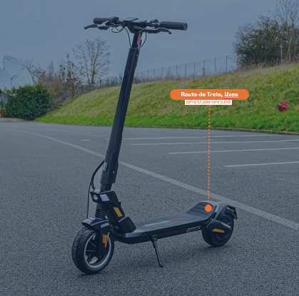Traceur GPS TRAKmy anti-vol pour trottinette